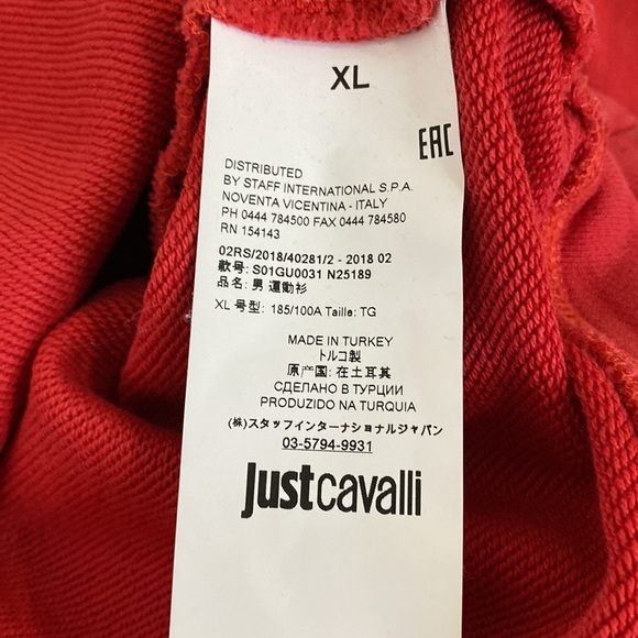 Just Cavalli red sweatshirt - Picture 7 of 12